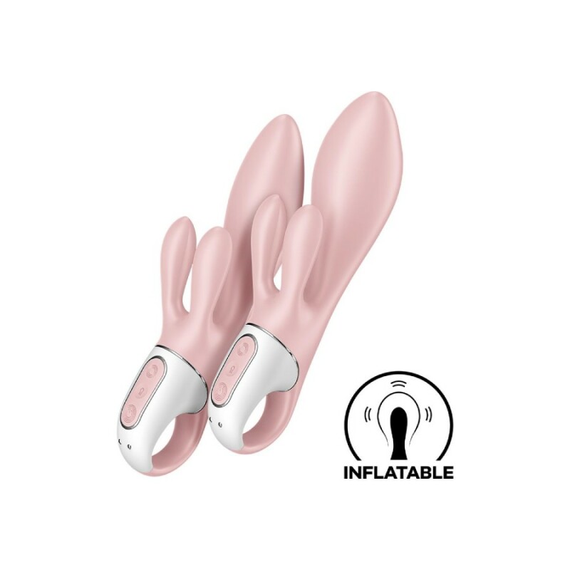 Вібратор-кролик Satisfyer Air Pump Bunny рожевий, 21 х 4 см - Изображение 5