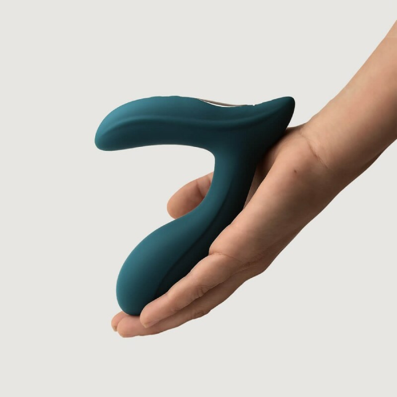 Вібромасажер простати Adrien Lastic Pulsation з керуванням з додатка, зелений, 12.9 х 4 см - Зображення 6