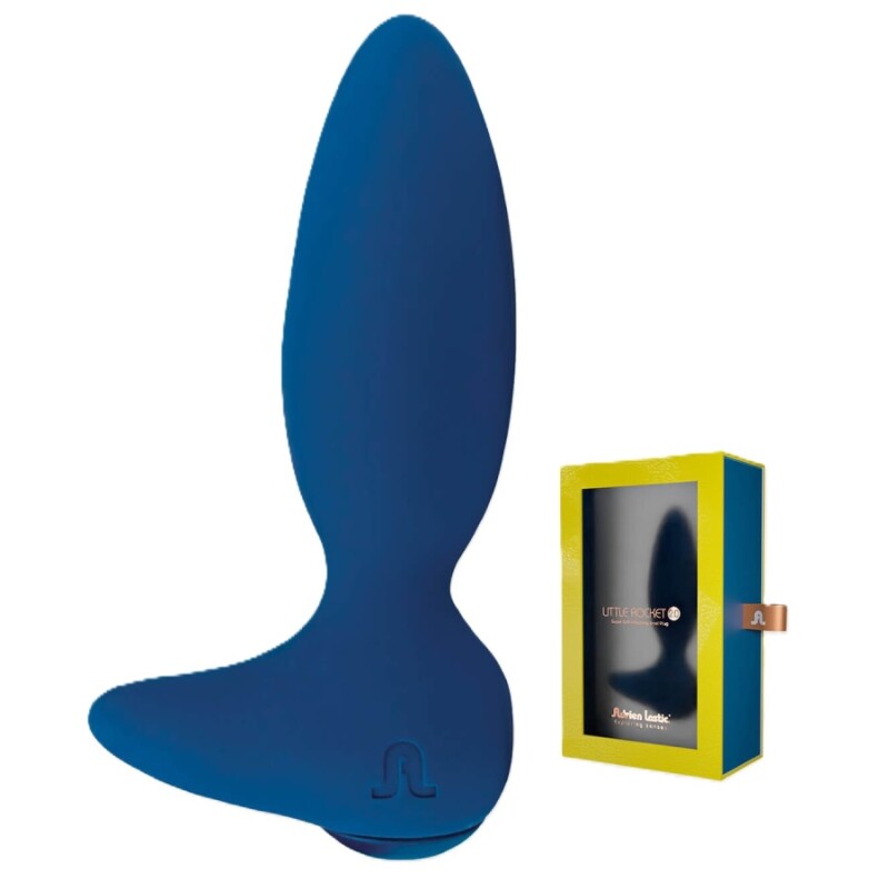 Анальний вібратор Adrien Lastic Little Rocket 2 з керуванням з додатка, блакитний, 13 х 3.5 см
