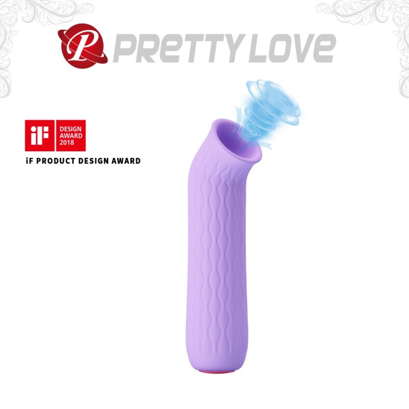 Вакуумний стимулятор Pretty Love Edwin для клітора, фіолетовий, 11.6 х 2.7 см - Изображение 1