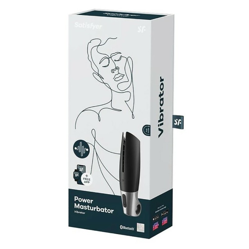 Мастурбатор Satisfyer Power Masturbator з додатком, чорний, 26 х 6 см - Зображення 1