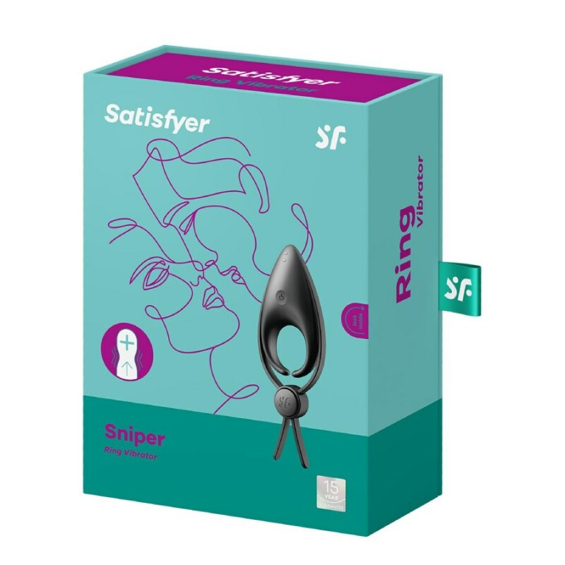 Ерекційне віброкільце Satisfyer Sniper чорне, 14.2 х 5 см - Изображение 1