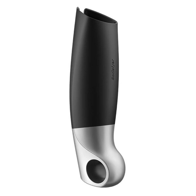Мастурбатор Satisfyer Power Masturbator з додатком, чорний, 26 х 6 см - Зображення 5
