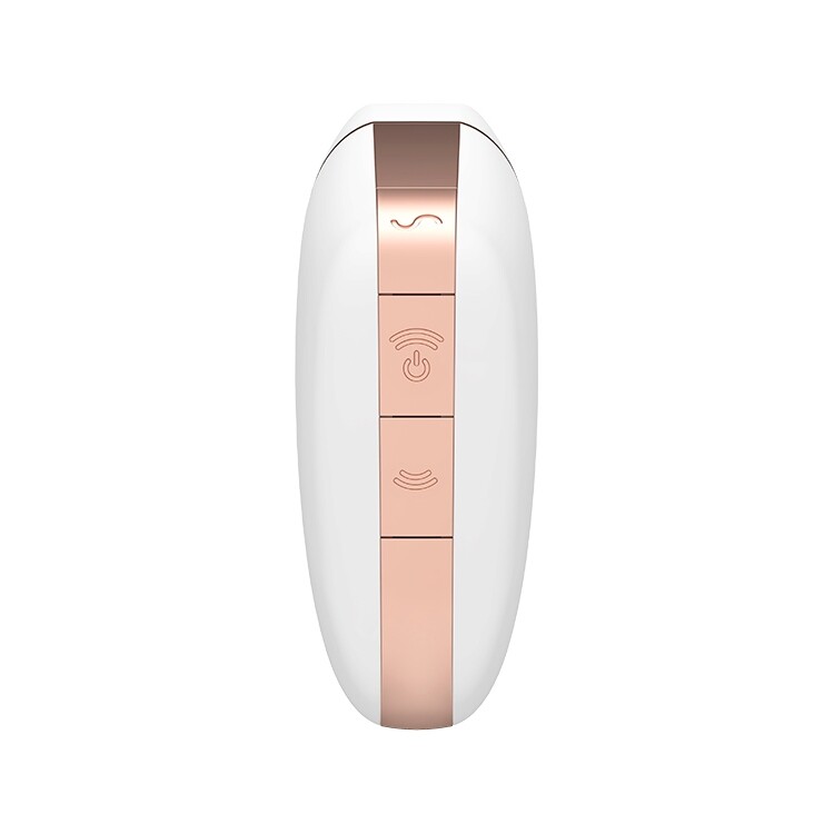 Вібратор для клітора Satisfyer Love Triangle з додатком, білий, 8.8 х 6 см - Изображение 5