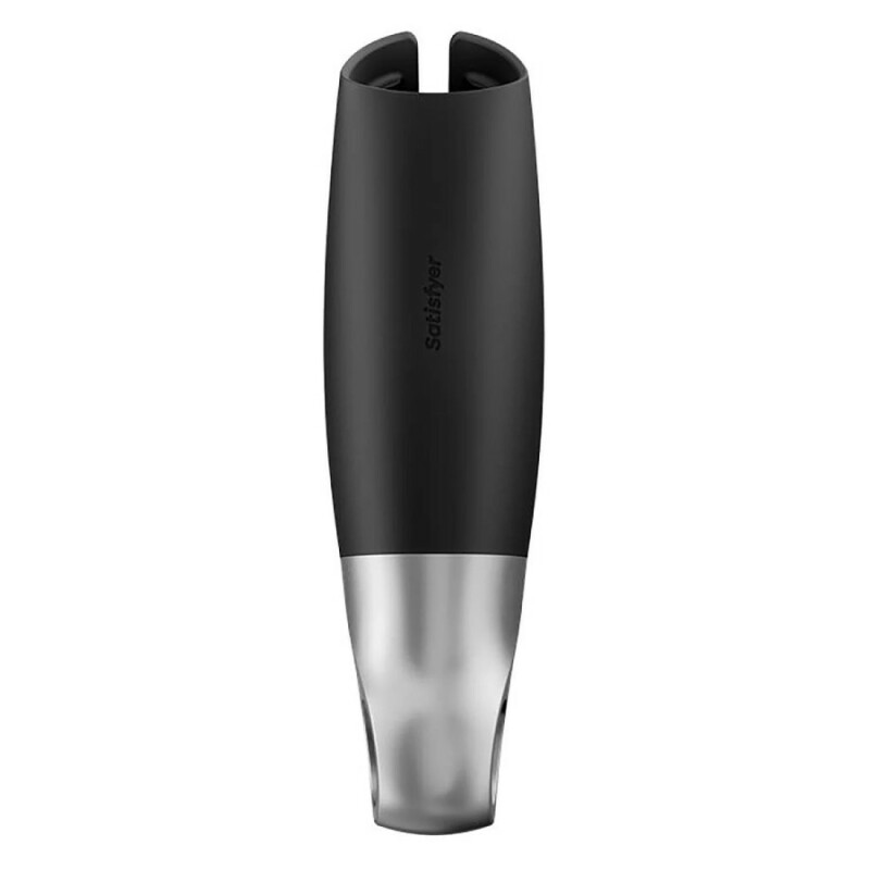 Мастурбатор Satisfyer Power Masturbator з додатком, чорний, 26 х 6 см - Зображення 6