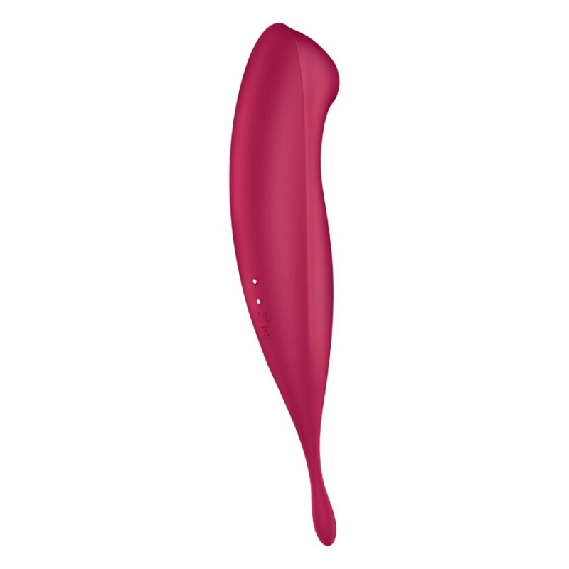 Вібратор з хвильовою стимуляцією Satisfyer Twirling Pro з додатком, червоний, 20.5 х 3.7 см - Зображення 6