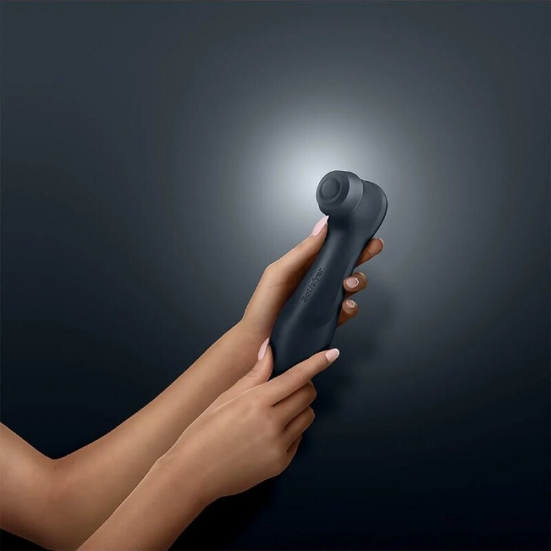 Вібратор Satisfyer Pro 2 Liquid Air з додатком, чорний, 16.4 см - Зображення 8