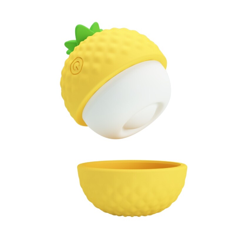 Кліторальний пульсатор Pretty Love Pineapple Secret жовтий, 5.7 х 5.1 см - Изображение 1