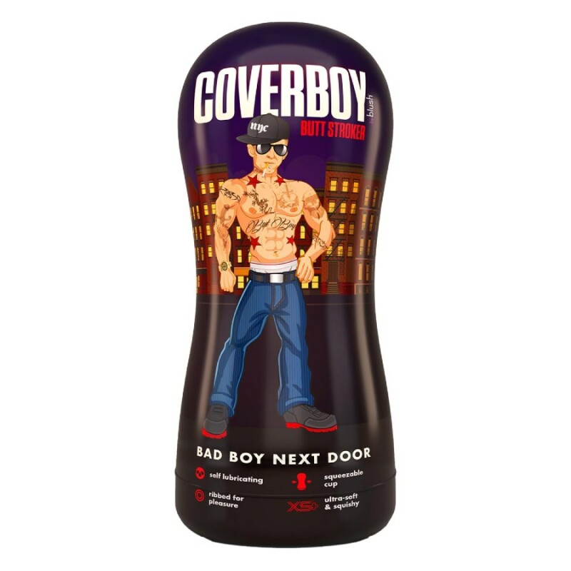 Мастурбатор-анус Blush Coverboy самозмащувальний, бежевий, 17.7 х 8.2 см - Изображение 1
