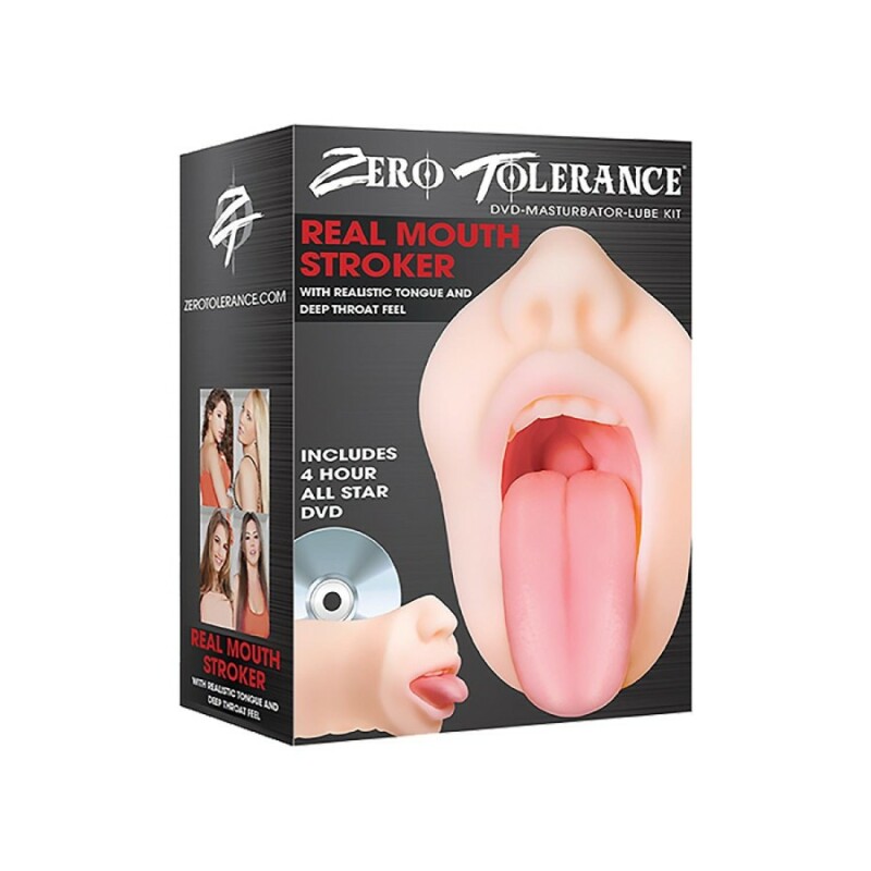 Мастурбатор-рот Evolved Zero Tolerance з язиком, бежевий, 16.5 х 8.6 см - Зображення 1