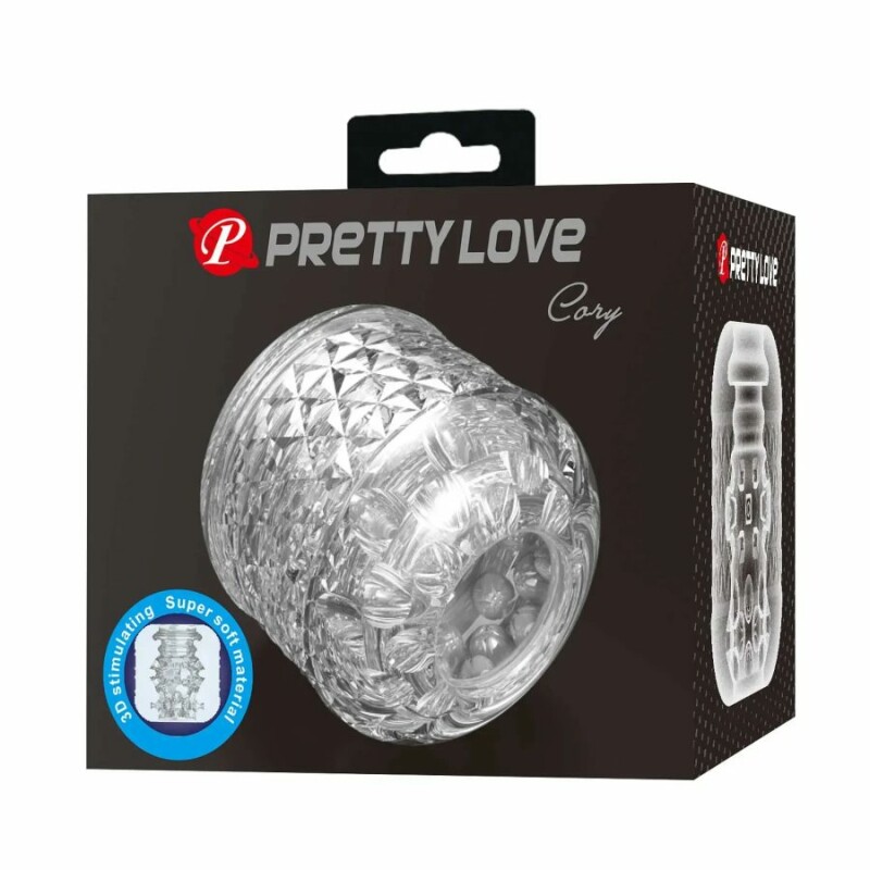 Мастурбатор міні Pretty Love Cary наскрізний, рельєфний, прозорий, 6 х 6 см - Изображение 7