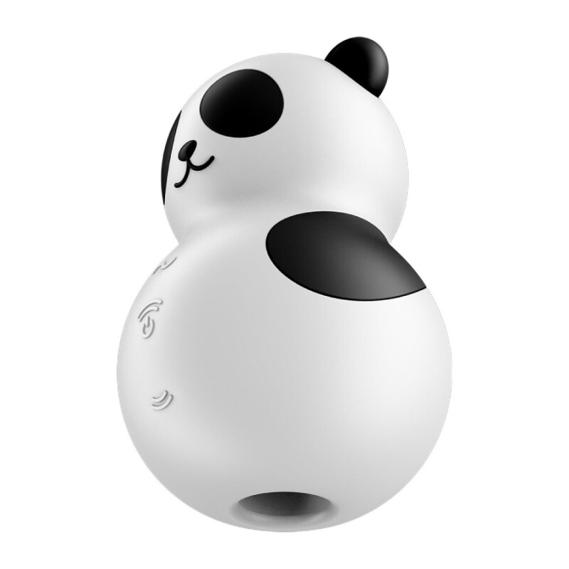 Вакуумний стимулятор Satisfyer Pocket Panda з вібрацією, чорно-білий, 8.9 х 1.5 см - Зображення 2