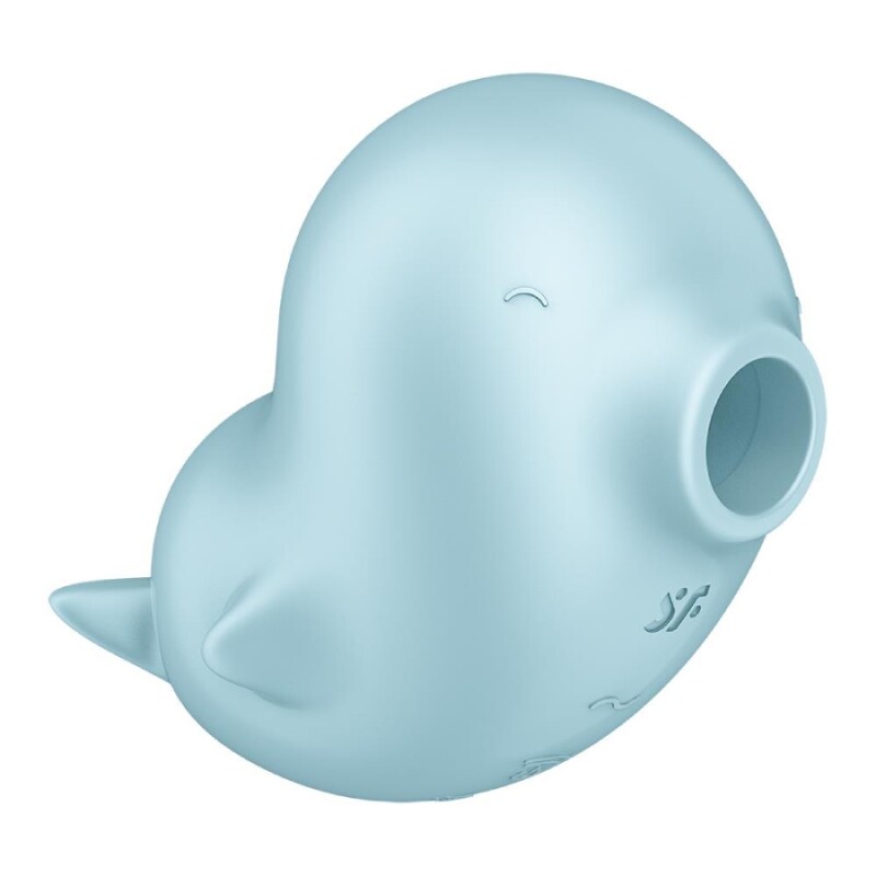 Вакуумний стимулятор Satisfyer Sassy Seal з вібрацією, блакитний, 9.5 х 9.5 см - Изображение 3