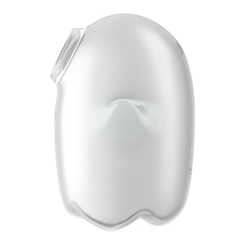 Вакуумний стимулятор Satisfyer Glowing Ghost з вібрацією, білий, 8.4 х 5.8 см - Зображення 4