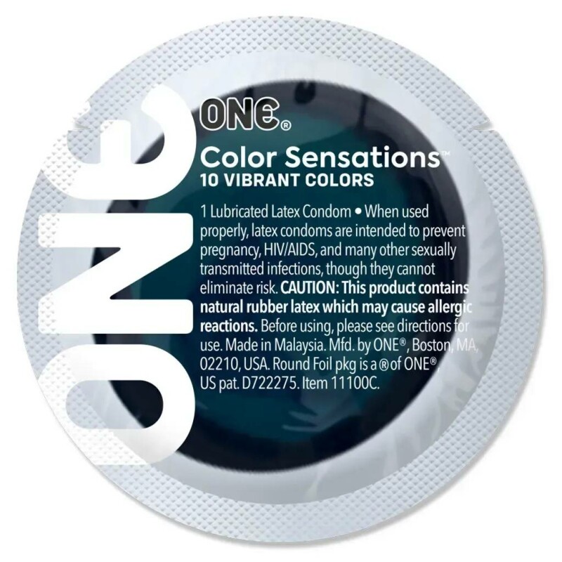 Набір різнокольорових презервативів One Color Sensations, 5 шт - Зображення 6