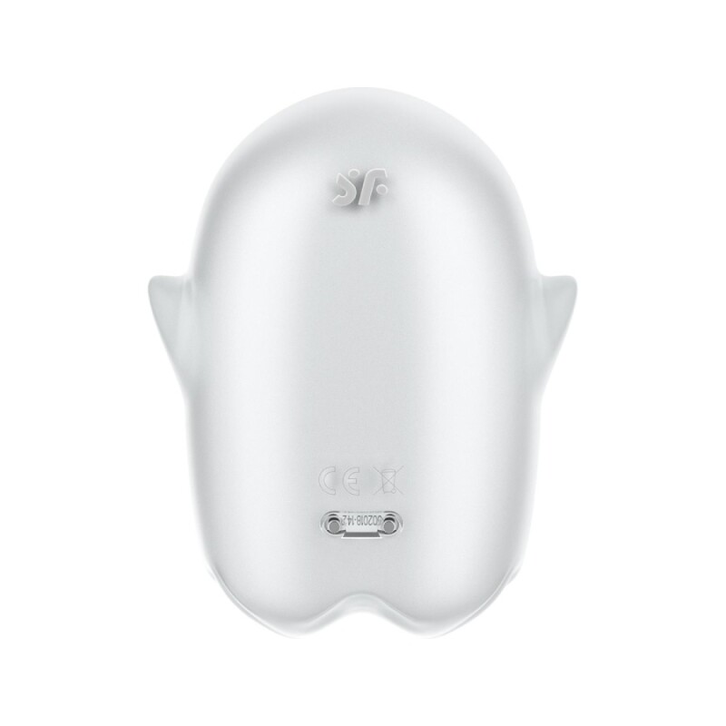 Вакуумний стимулятор Satisfyer Glowing Ghost з вібрацією, білий, 8.4 х 5.8 см - Зображення 6