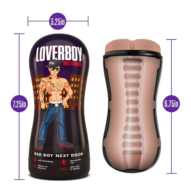 Мастурбатор-анус Blush Coverboy самозмащувальний, бежевий, 17.7 х 8.2 см - Изображение 6