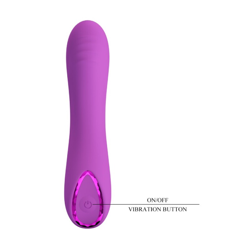 Вібратор для точки G Pretty Love з LED кільцем, фіолетовий, 12.7 х 2.7 см - Зображення 7