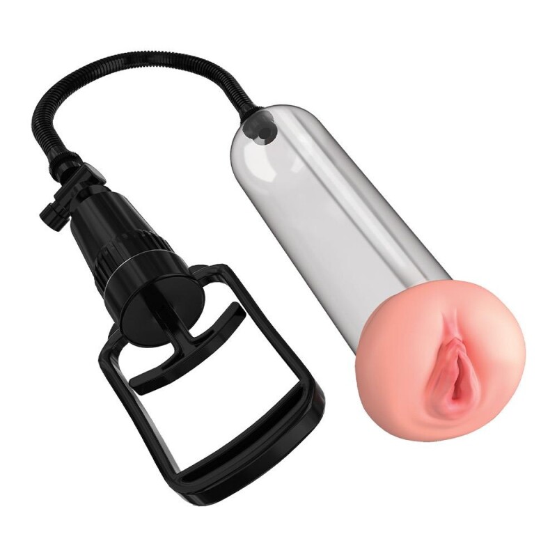Вакуумна помпа Pipedream Pump Worx механічна, з реалістичною насадкою, прозора, 17 х 6 см - Изображение 1