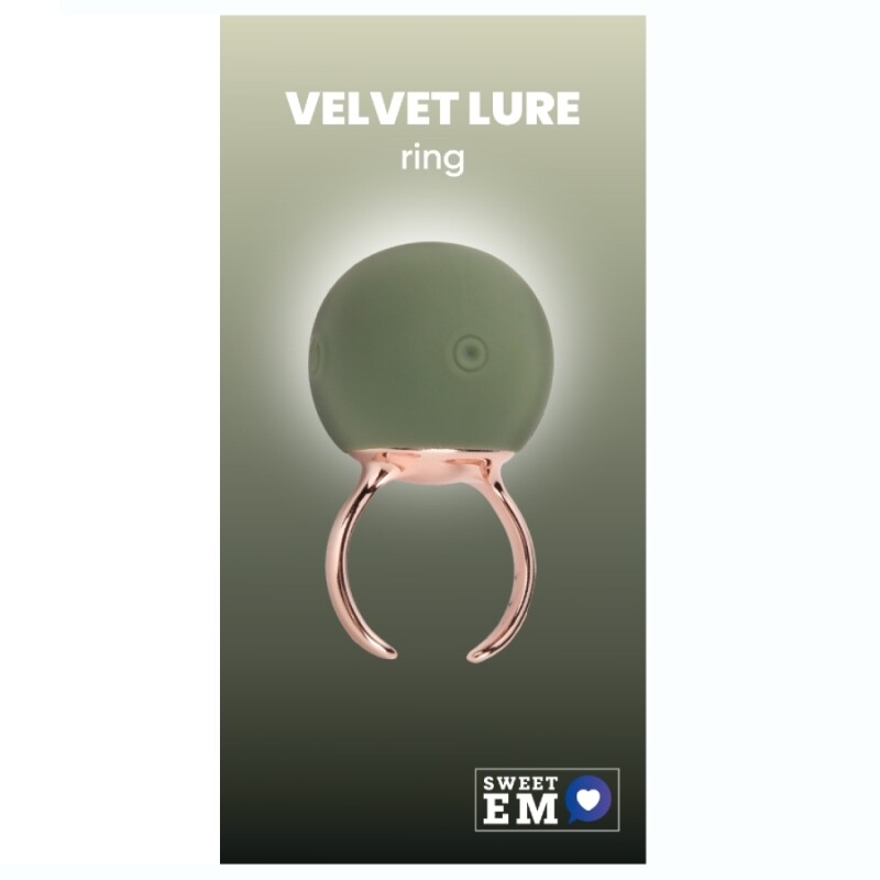 Вібратор-кільце Sweet Em Ring для клітора, зелене, 4.5 х 2.7 см