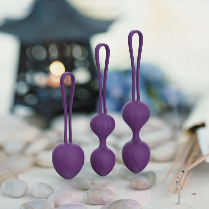 Набір вагінальних кульок Every Night Toys Wendy фіолетовий, 3 шт - Изображение 1
