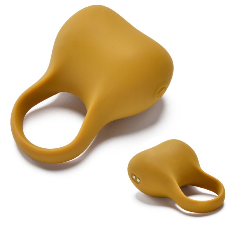 Ерекційне віброкільце Sweet Em Silky Ring з пультом, жовте, 7.6 х 5.7 см - Зображення 3