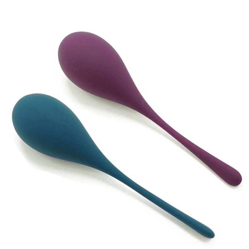 Тренажер Кегеля Sweet Em Kegel Ball з хвостиком, синій, 70 г, 14 х 3.3 см - Изображение 5
