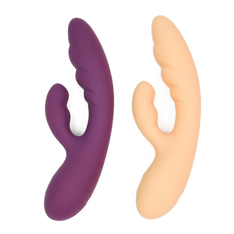 Вібратор-кролик Sweet Em Flexi Bunny Vibrator бежевий, 19.8 х 4 см - Изображение 3