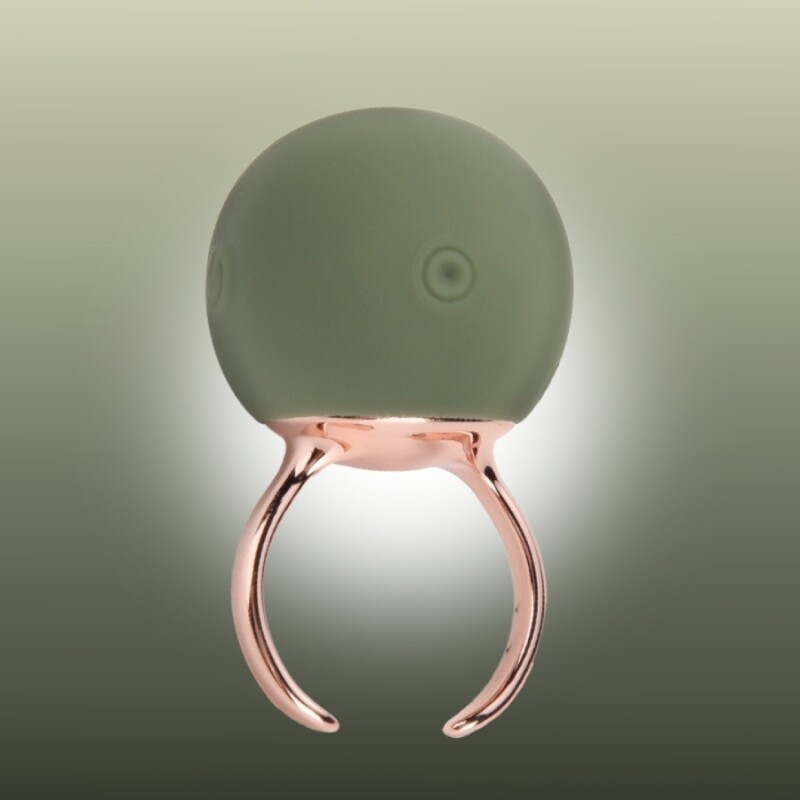 Вібратор-кільце Sweet Em Ring для клітора, зелене, 4.5 х 2.7 см - Зображення 2