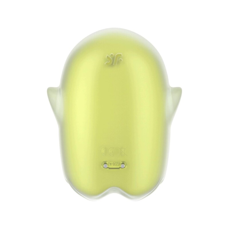 Вакуумний стимулятор Satisfyer Glowing Ghost з вібрацією, жовтий, 8.4 х 5.8 см - Зображення 6