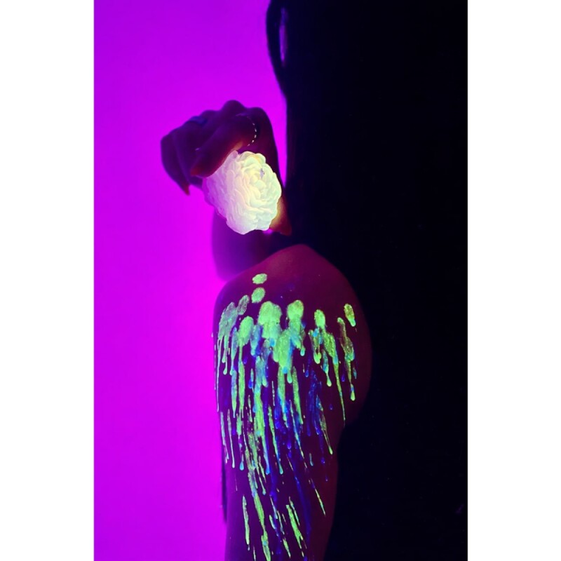 Свічка півонія люмінісцентна GlowKink 65 г, низькотемпературна, L, для БДСМ, різнокольорова - Зображення 7