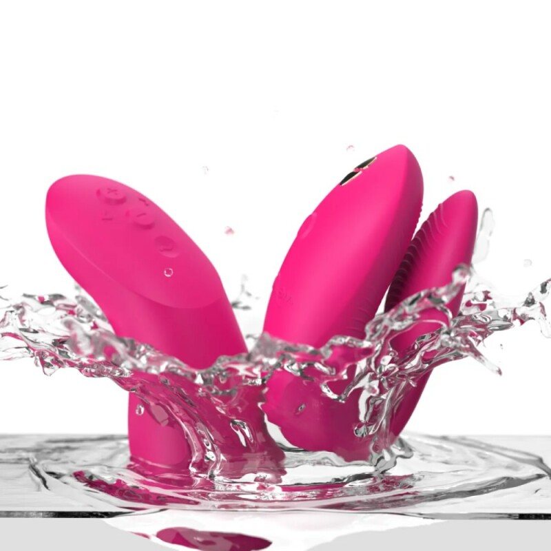 Вібратор для пар We-Vibe Chorus Pro з пультом і додатком, рожевий, 8 см - Зображення 7