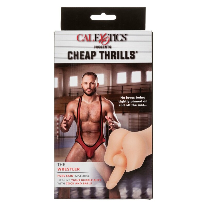 Мастурбатор-анус CalExotics Cheap Thrills із фалоімітатором, бежевий, 19.8 х 9 см - Изображение 1