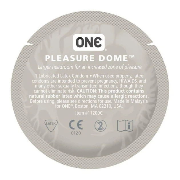 Набір презервативів One Pleasure Dome латексні, з розширеною головкою, 5 шт - Зображення 1