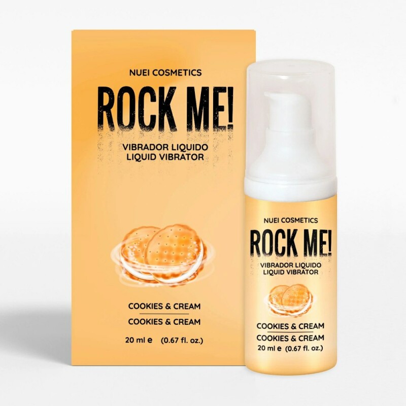 Рідкий вібратор NUEI Rock Me з ароматом печива та вершків, 20 мл - Зображення 2