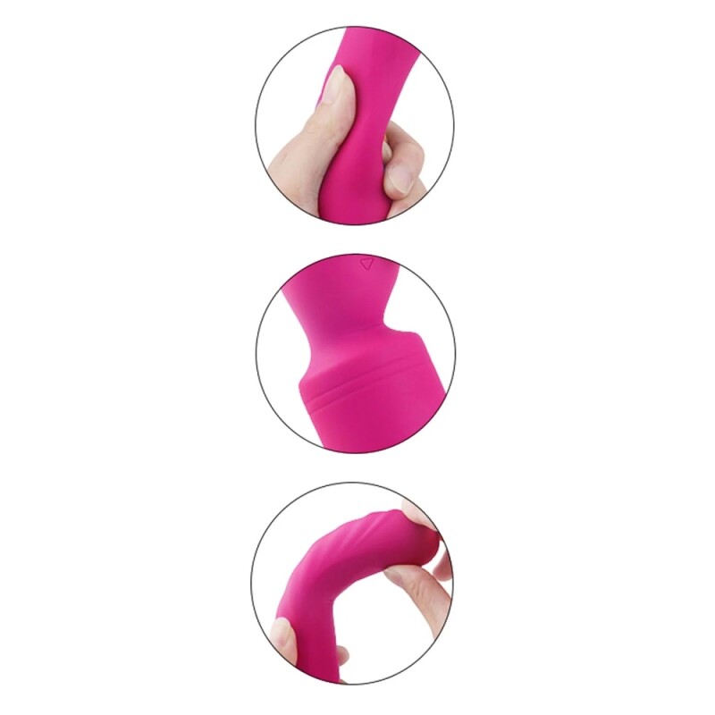 Вібратор-мікрофон Dream Toys Heating Bodywand з підігрівом, рожевий, 23 × 3.6 см - Изображение 3