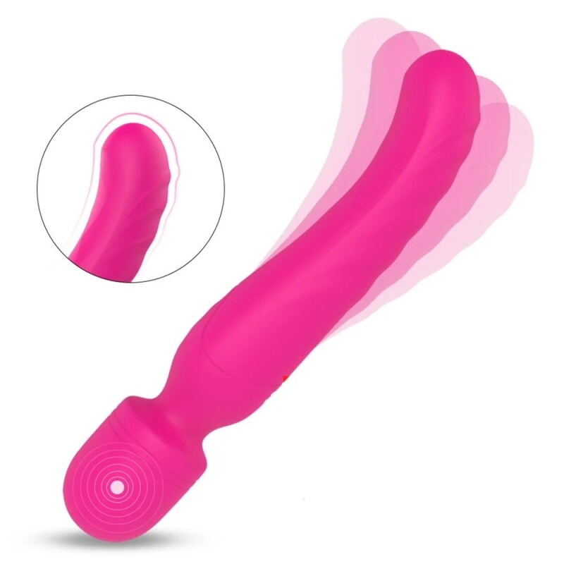 Вібратор-мікрофон Dream Toys Heating Bodywand з підігрівом, рожевий, 23 × 3.6 см - Изображение 4