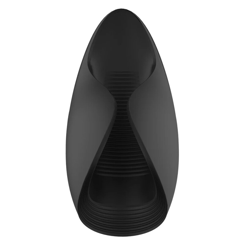 Мастурбатор відкритий Dream Toys Essentials з вібрацією, чорний, 13 х 5 см - Зображення 5