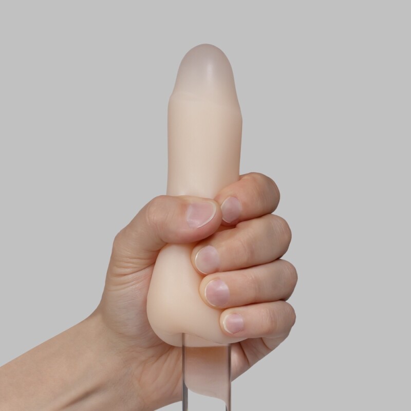 Мастурбатор-яйце Crushious Ezy Egg the Expert вагіна, бежевий, 8.7 х 5.6 см - Зображення 4