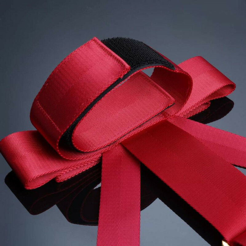 Наручники UPKO Bowknot Bed Restraint Straps з бантиками, червоні - Изображение 2