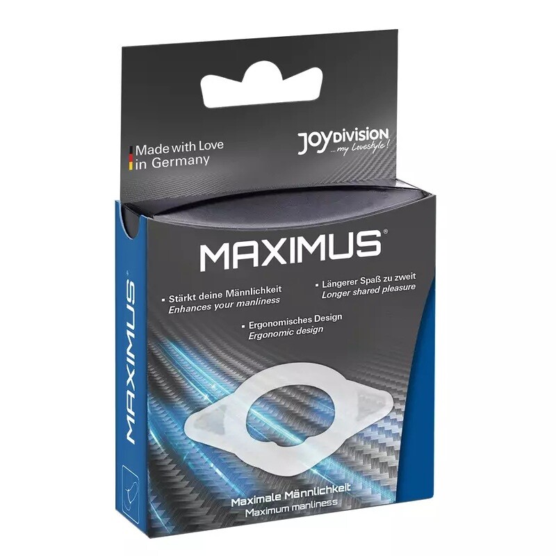 Ерекційне кільце Joy Division Maximus S прозоре, 1.7 см - Зображення 1