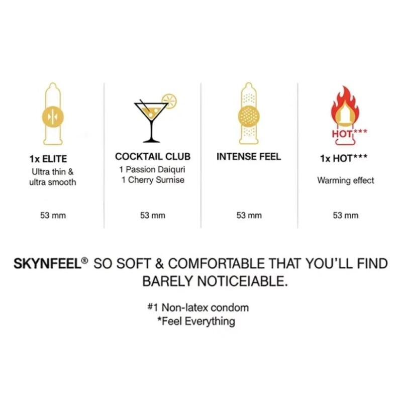 Презервативи безлатексні SKYN 5 Senses ароматизовані, 5 шт - Изображение 2