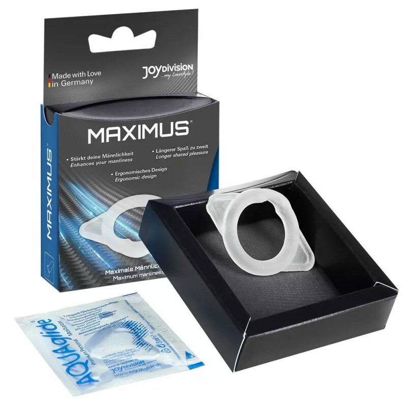 Ерекційне кільце Joy Division Maximus S прозоре, 1.7 см - Зображення 3