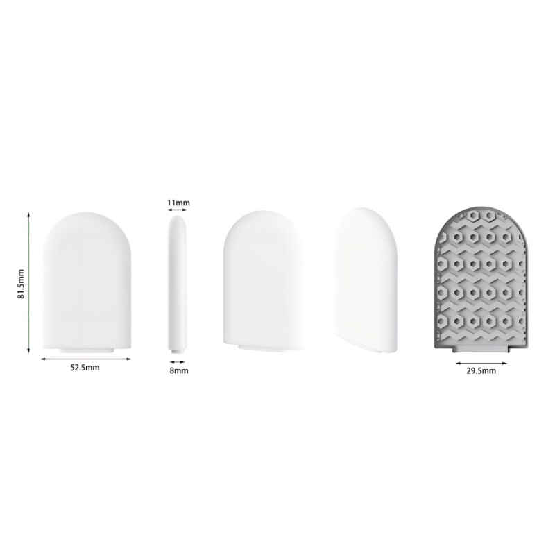 Міні мастурбатор DOU BAO HONEYCOMB Pocket Genius з рельєфом стільника, білий, 8.2 х 5.2 см - Изображение 7