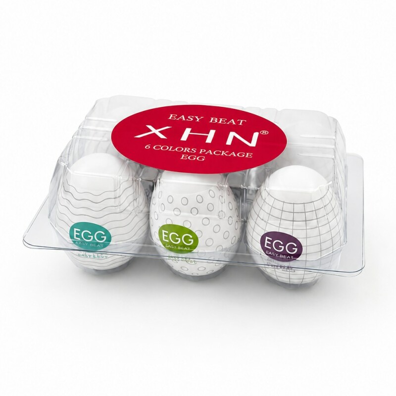 Мастурбатор яйце з рельєфом XHN BUMPY Egg Easy Ona-Cap, білий, 6.8 х 5.2 см - Зображення 4