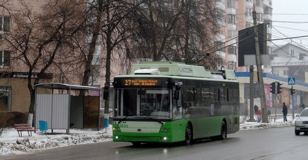 В Харькове троллейбус №27 на несколько часов изменил маршрут движения