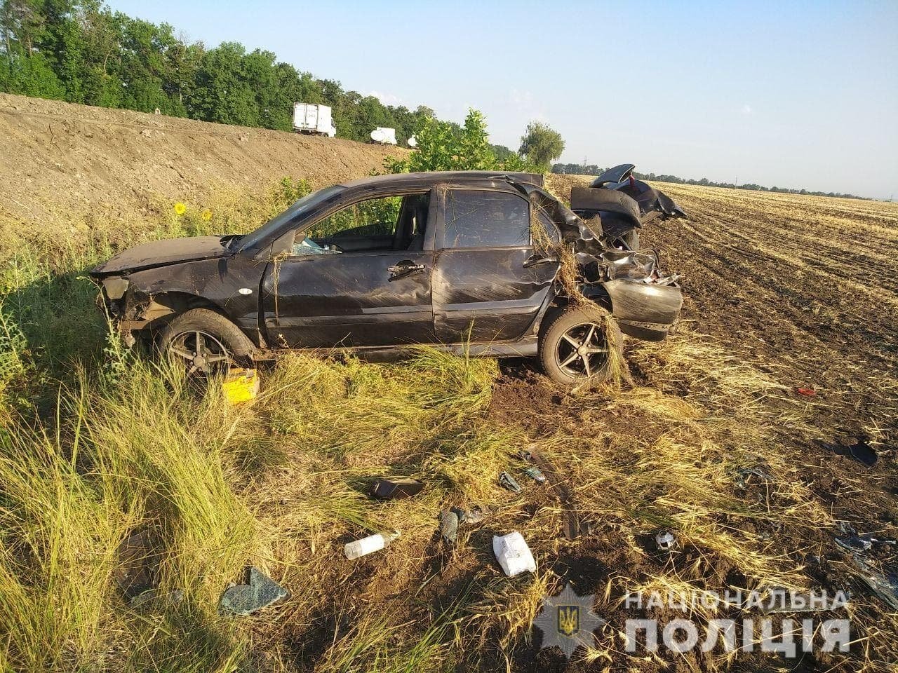 Водитель не справилась с управлением: подробности ДТП с «вылетевшим» в кювет авто в Харькове, - ФОТО, фото-1