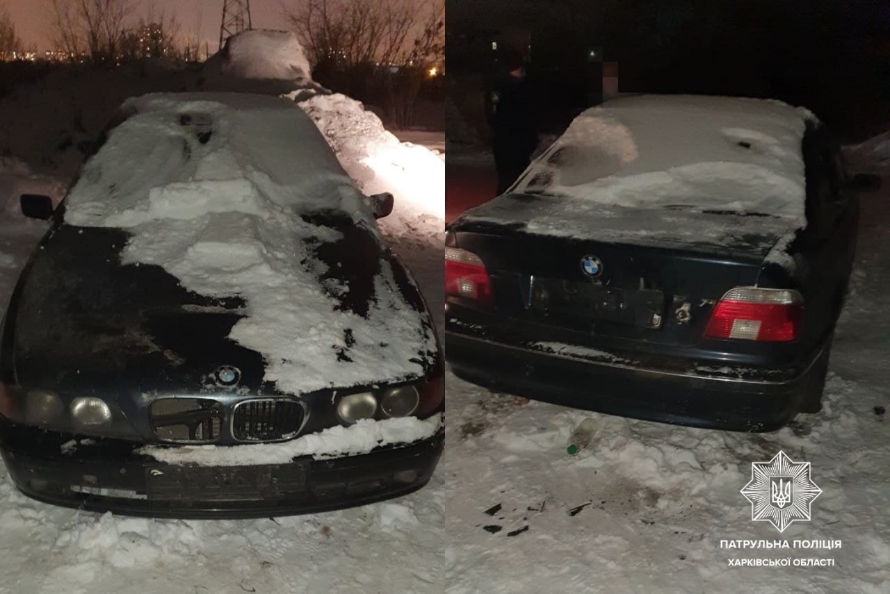 В Харькове ночью неизвестные при помощи эвакуатора угнали машину «BMW», - ФОТО