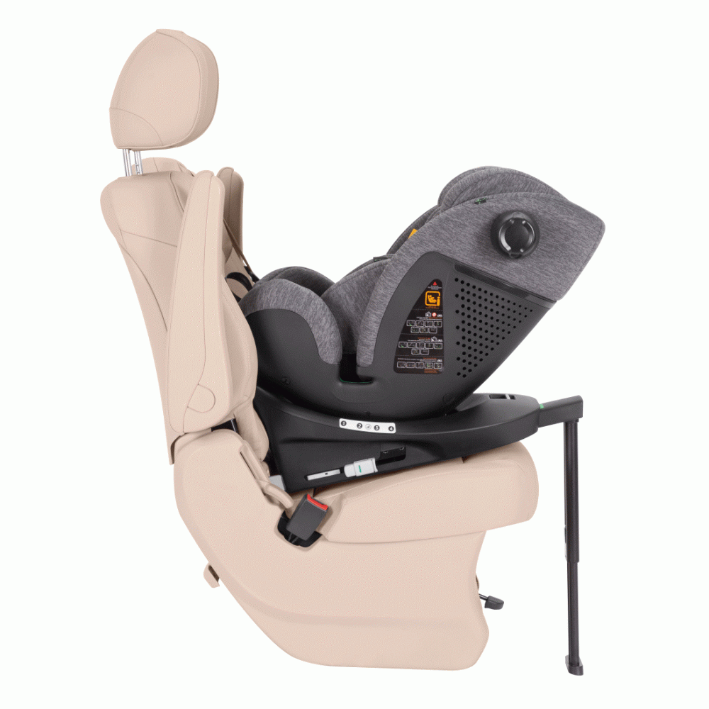 Автокрісло CARRELLO Meteorit+ CRL-17515 Carbon Grey i-Size 40-150см ISOFIX, поворот, опор.стійка - Изображение 2