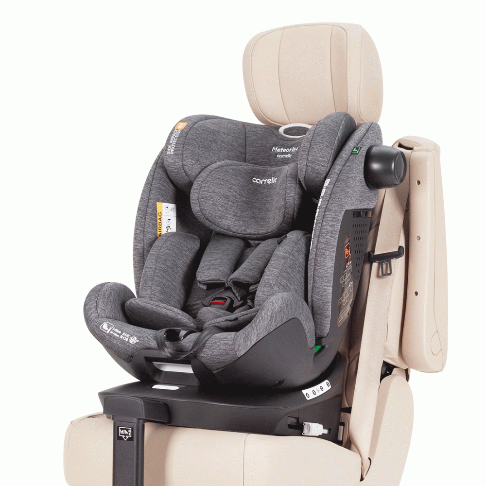 Автокрісло CARRELLO Meteorit+ CRL-17515 Carbon Grey i-Size 40-150см ISOFIX, поворот, опор.стійка - Изображение 4